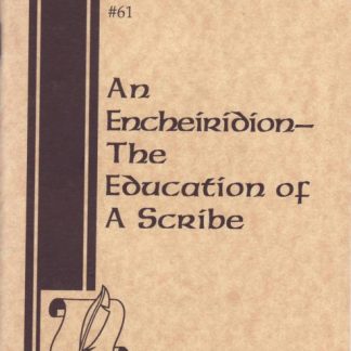 CA 0061: An Echeiridion - The Education of a Scribe
