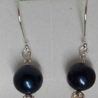 Black Pearl drop earrings