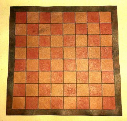 Small leather chess/draughts board